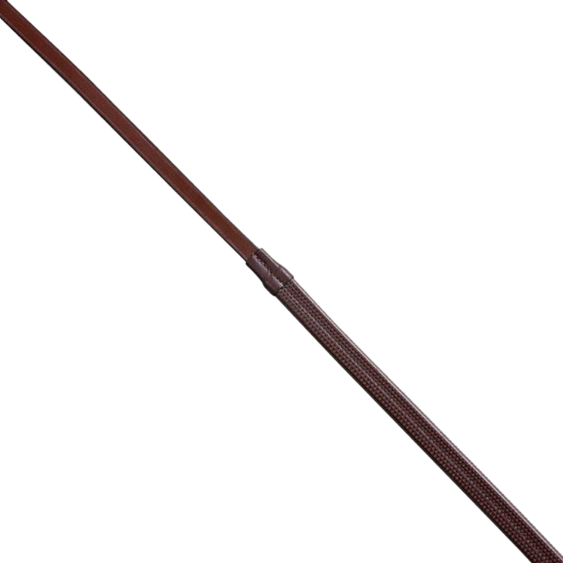 Eric Thomas - Rênes caoutchouc 16mm havane