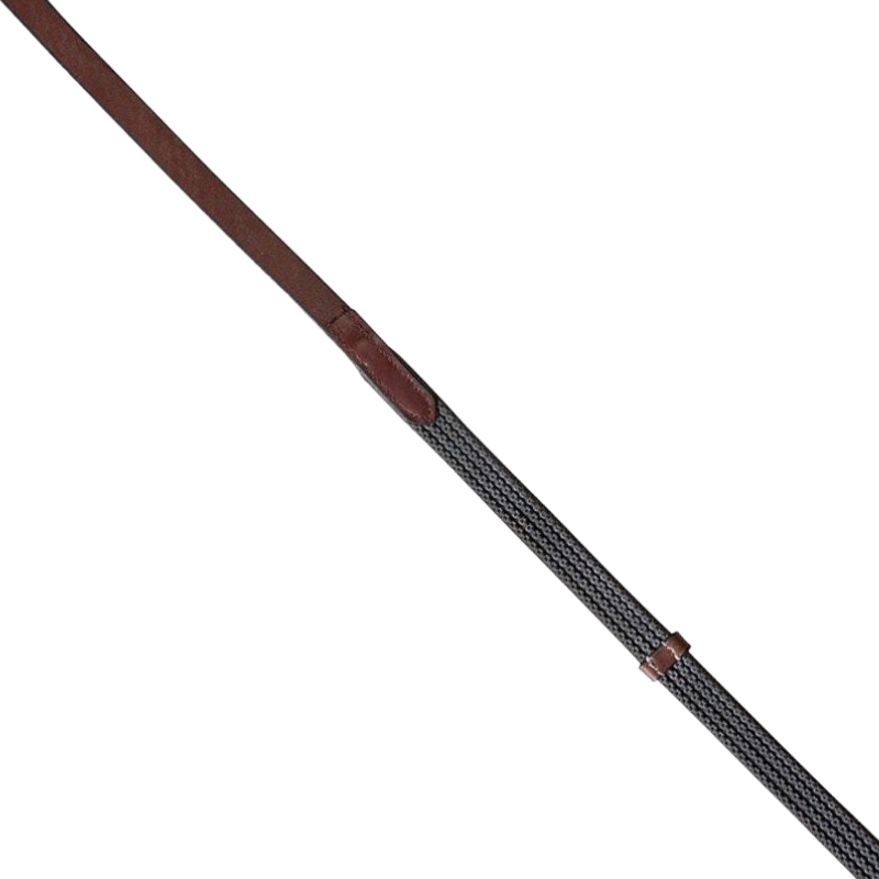 Eric Thomas - Rênes supergrip épaisses havane