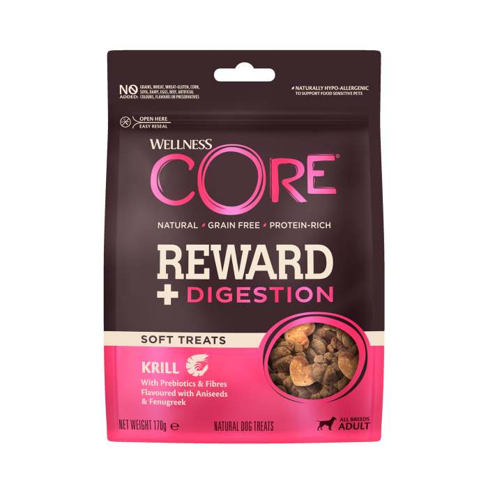 Wellness CORE Reward+ friandises pour la digestion - 170g au krill