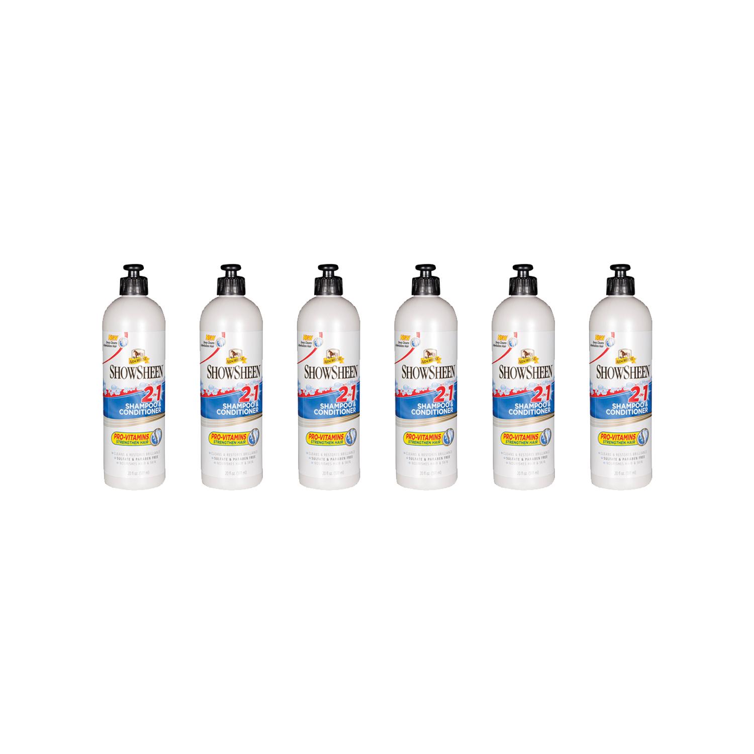 Shampoing pour cheval et apès-shampoing Show Sheen (x6)