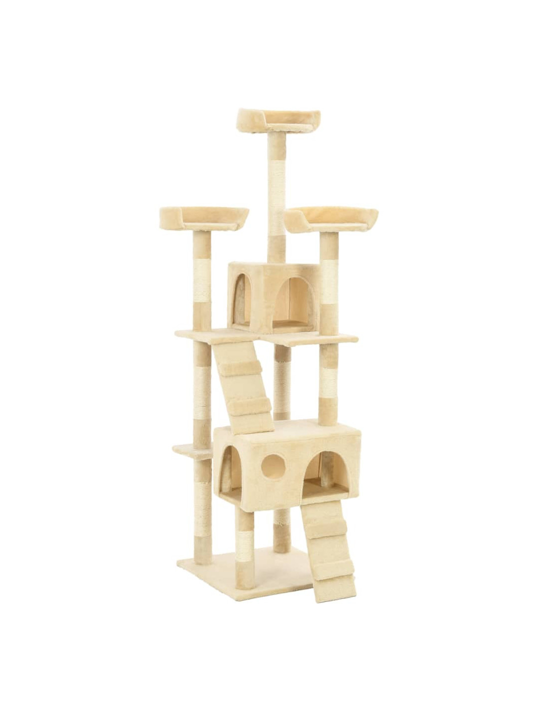 Arbre à Chat avec Griffoirs en Sisal 170 cm Beige