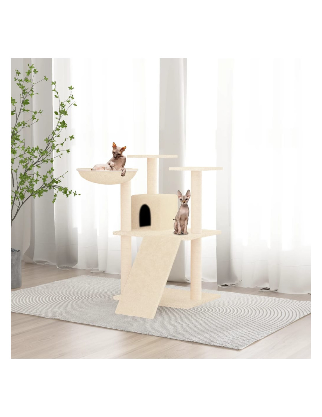 Arbre À Chat Avec Griffoirs En Sisal 83 cm