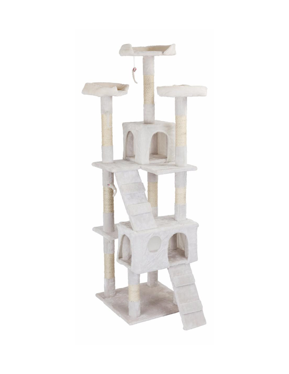 Arbre chat griffoir blanc 170 cm