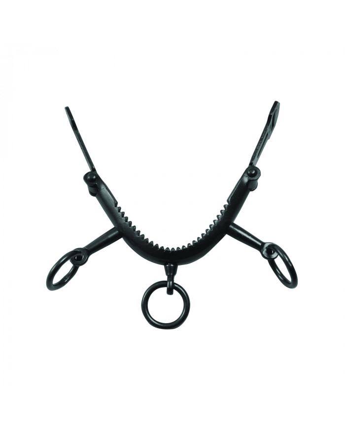 Bandeau Fer Noir 3 Anneaux Crochets