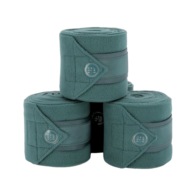 Equithème - Bandes de polo Oslo bleu (x4)