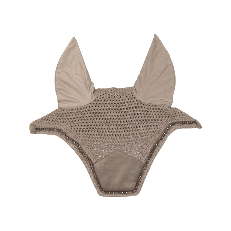 Kentucky Horsewear - Bonnet Wellington Velvet pearls beige