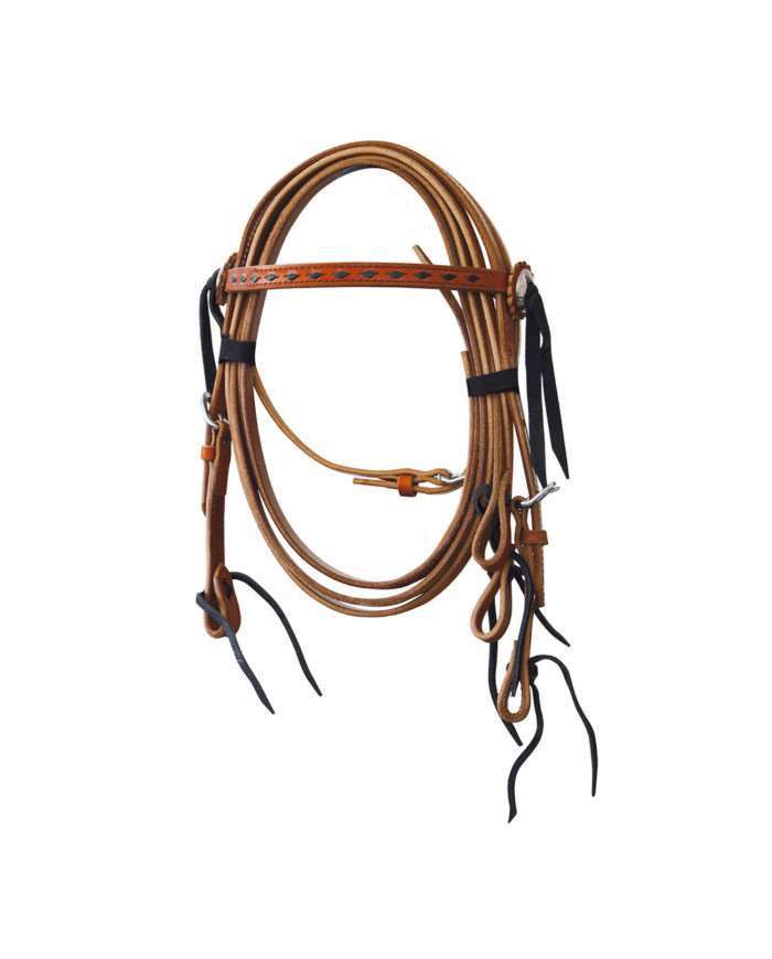 bridon Pony droite décorée par C rênes