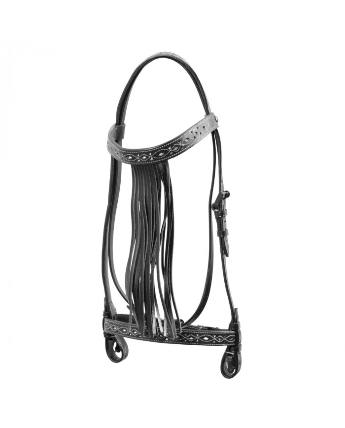 Bridon Vaquera C Franges Et Reports Blancs