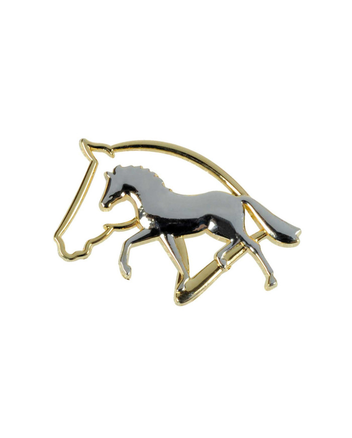 Broche Avec Silhouette De Tête De Cheval