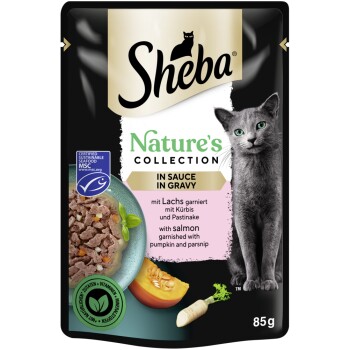 Sheba Nature’s Collection en sauce au saumon MSC 28 x 85 g