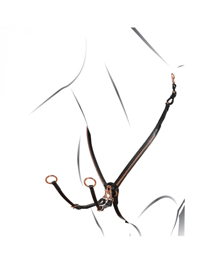 collier de chasse Clincher Or Rose