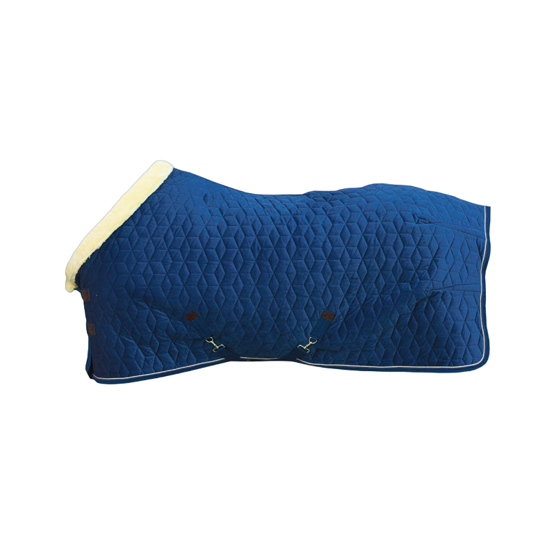 Kentucky Horsewear - Couverture de présentation velvet bleu marine 160g