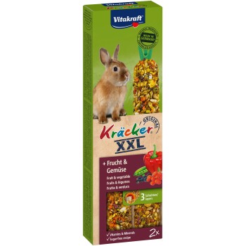Vitakraft Vitacraft Cracker XXL Lapins nains Fruits et légumes 4 x 2 pièces