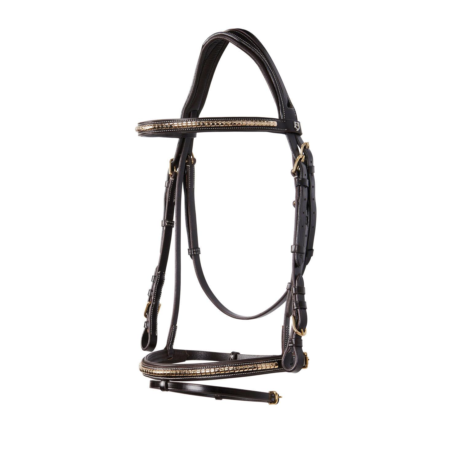 Bridons équitation anatomique pour cheval anglaise en cuir clincher
