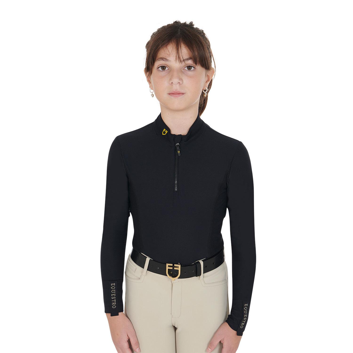 Polo technique manches longues fille