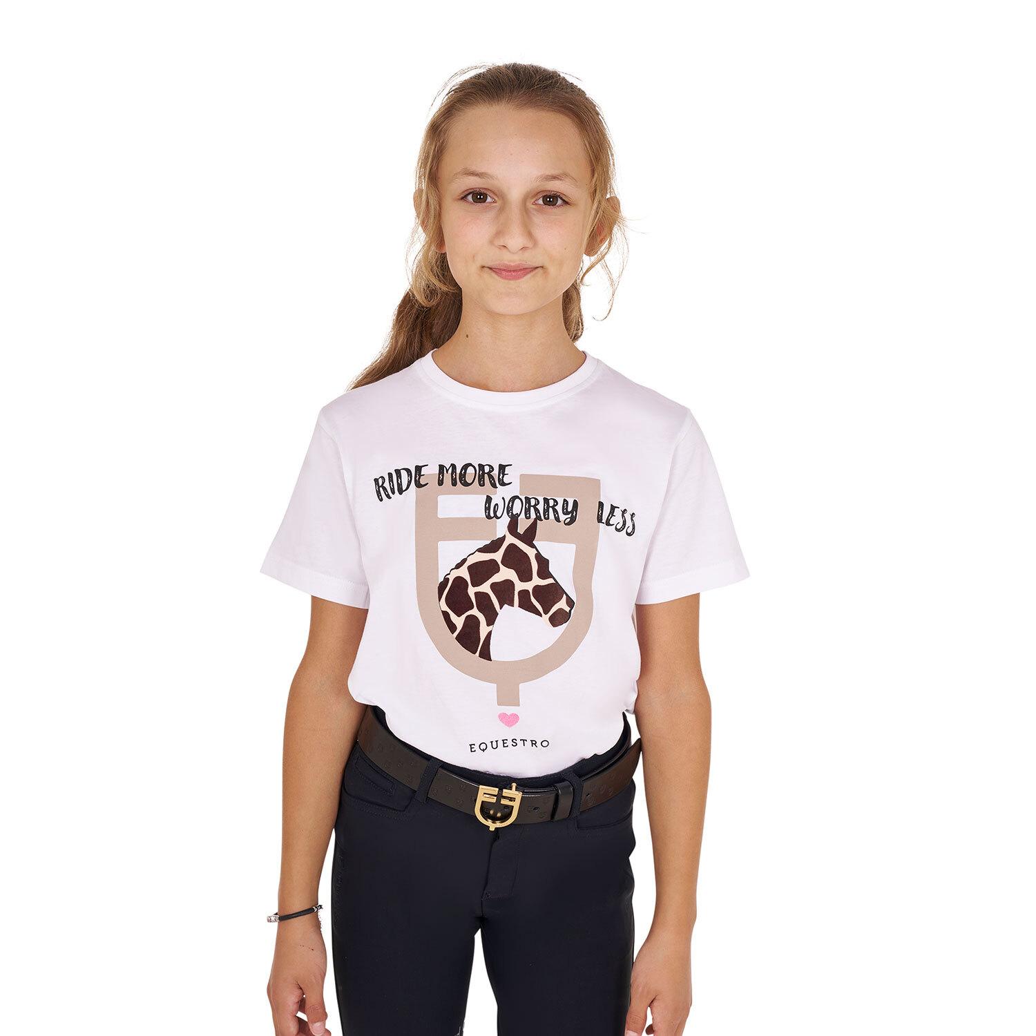 T-shirt coton fille Ride More Worry Less