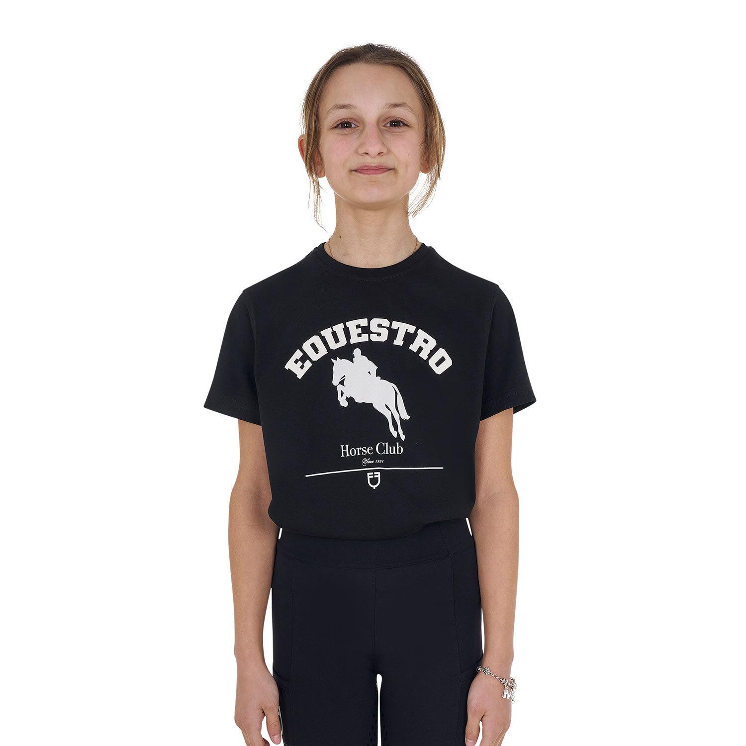 T-shirt en coton fille Jumping Horse Club