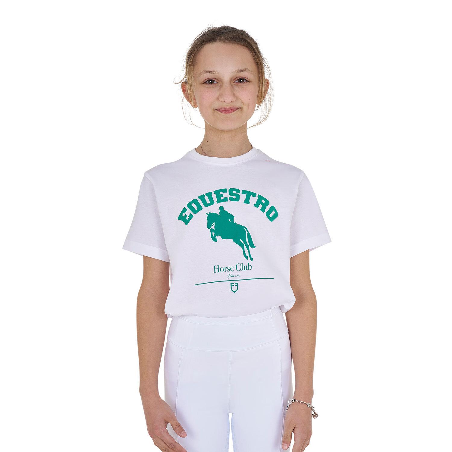 T-shirt coton fille Jumping Horse Club