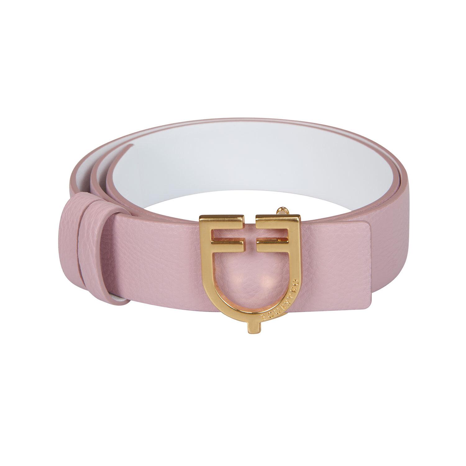 Ceinture lisse double face en cuir femme