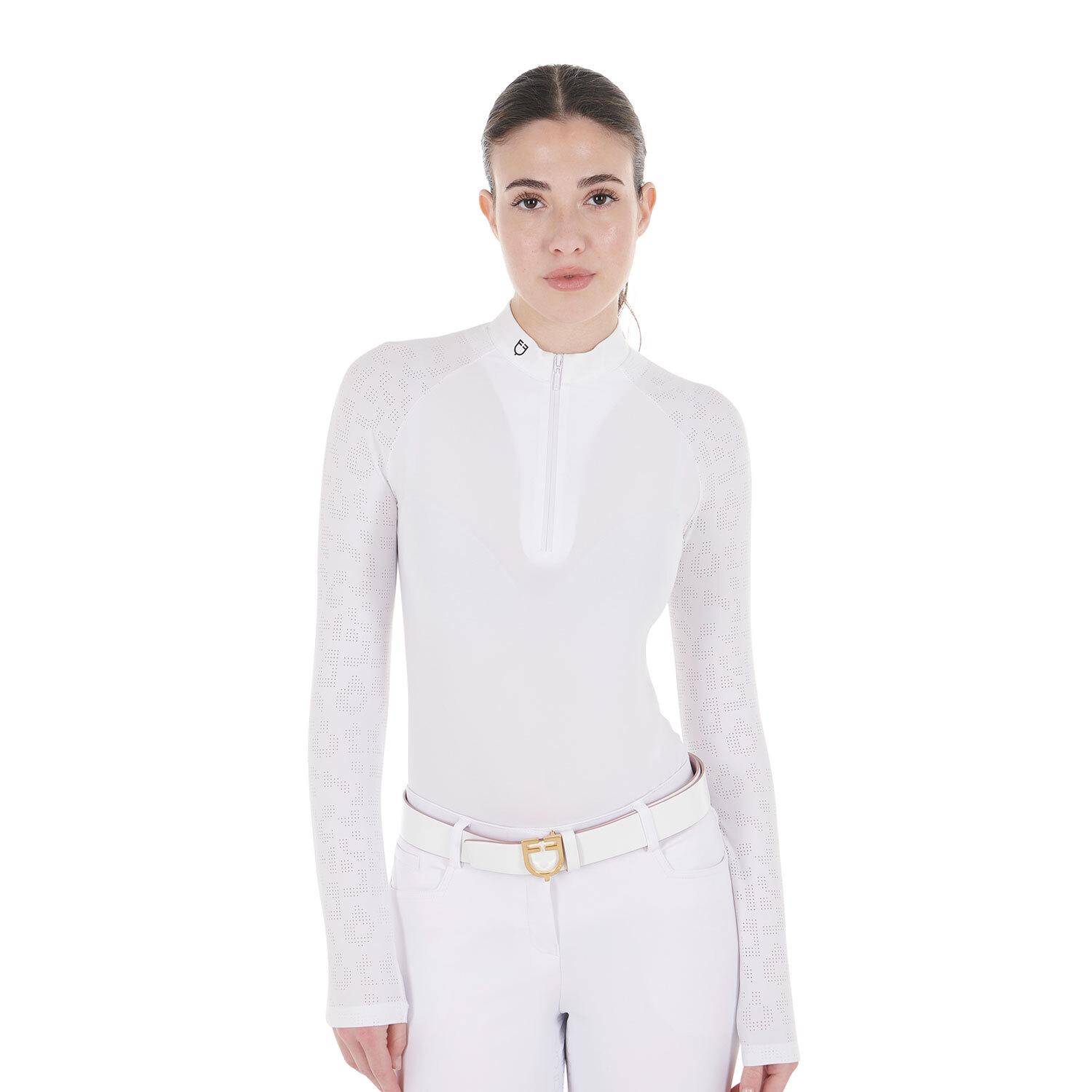 Polo de concours manches longues femme Tulle Stretch