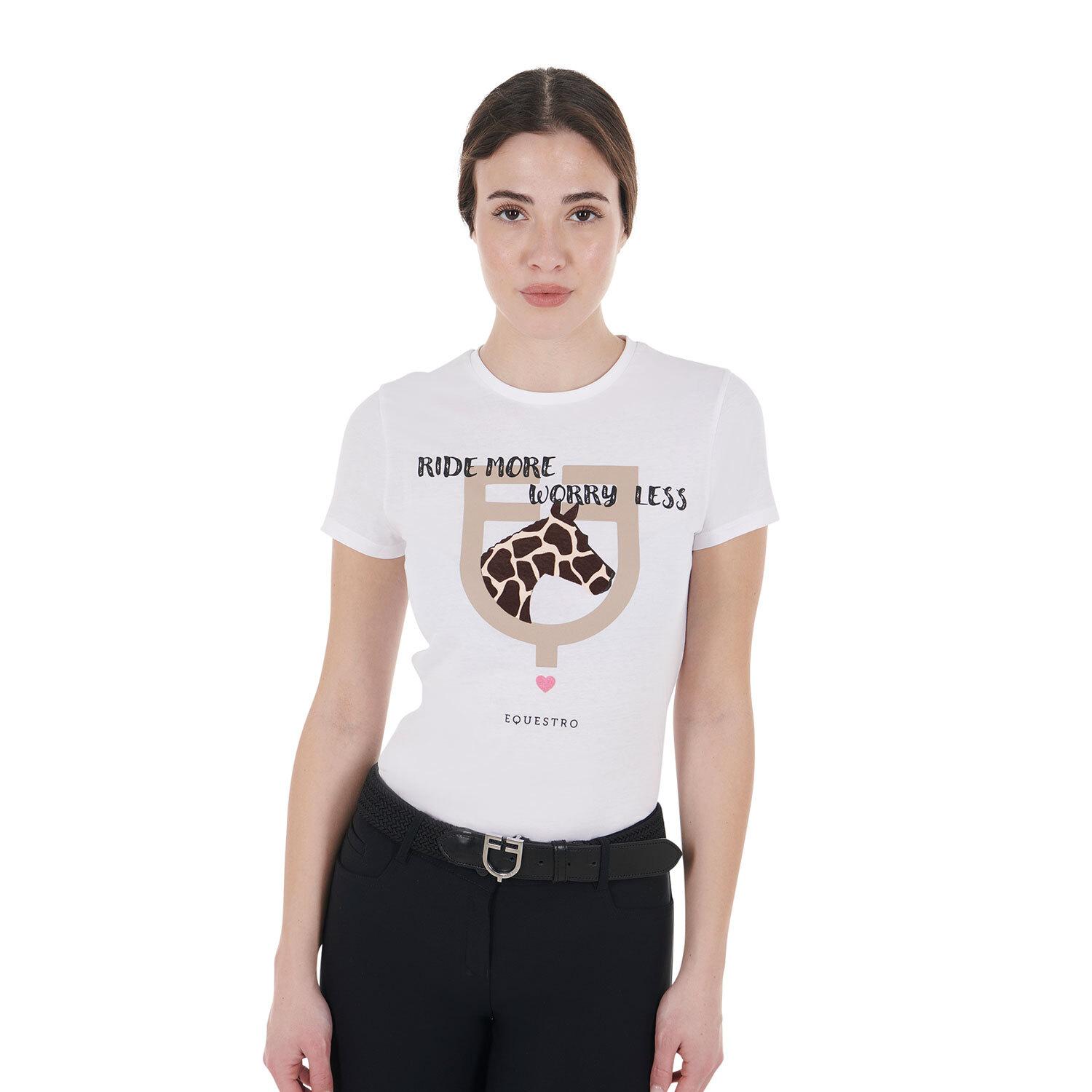 T-shirt coton femme Ride More Worry Less
