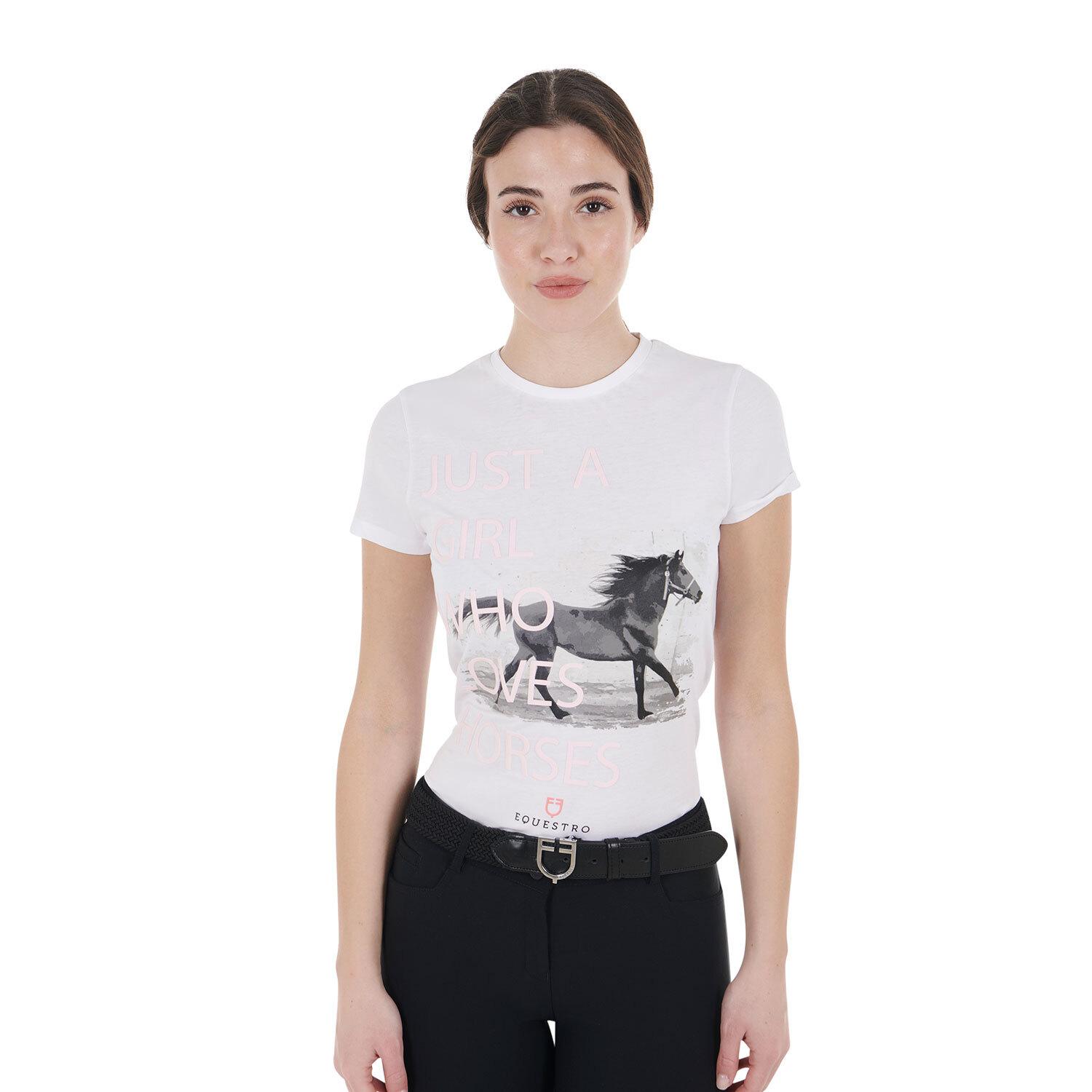 T-shirt coton femme Horse Lover