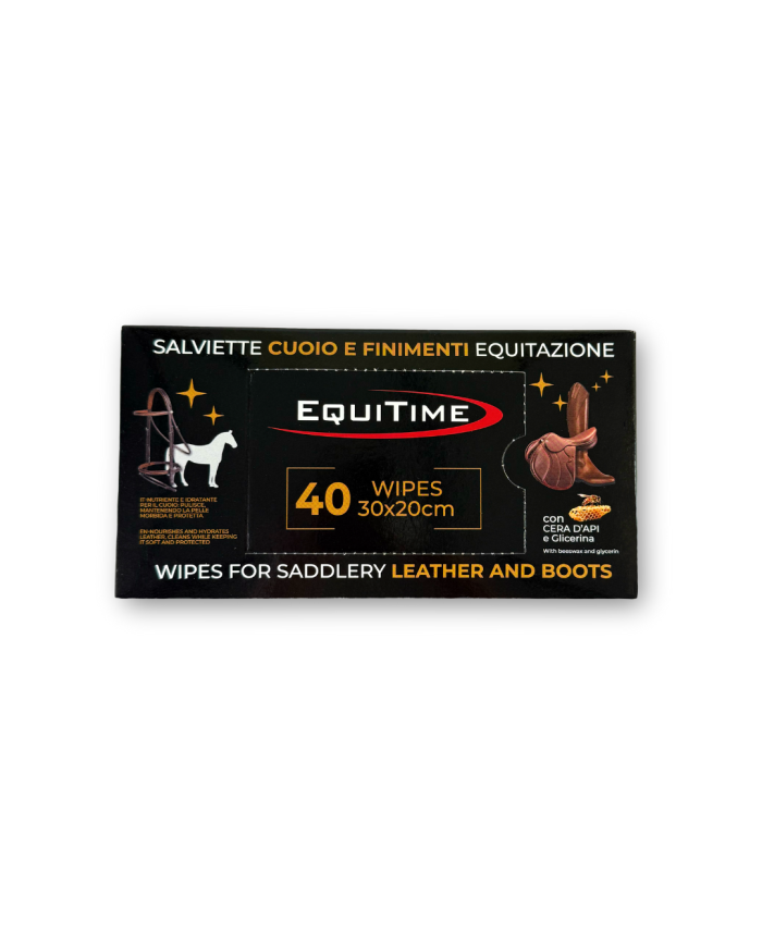 EQUITIME Lingettes nettoyantes et nourrissantes CUIR