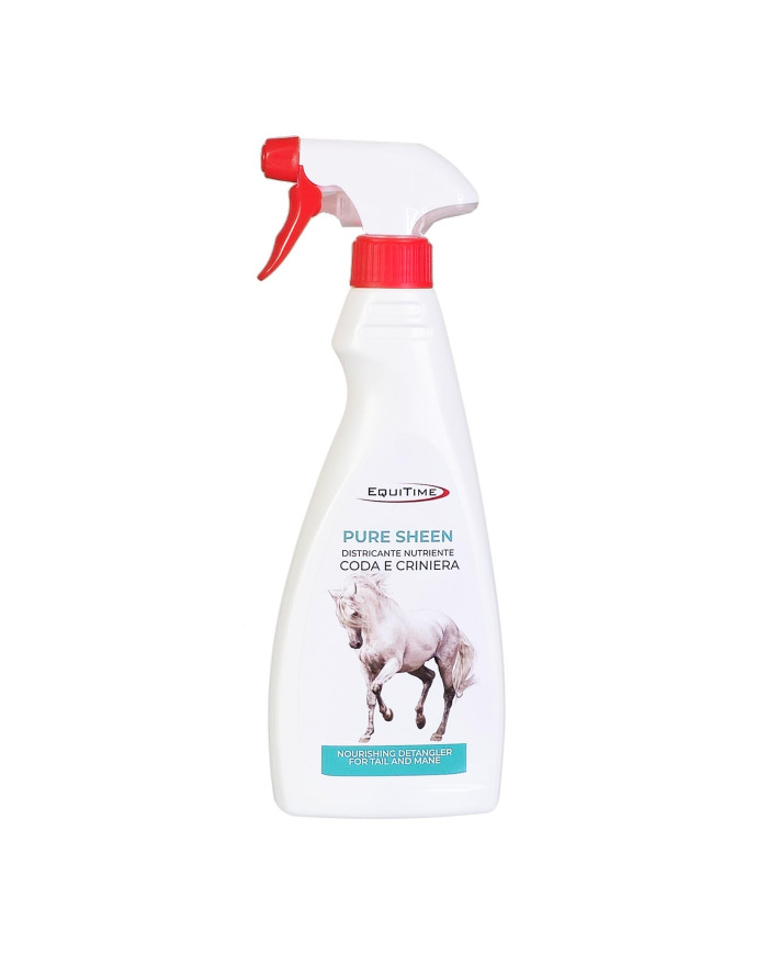 EQUITIME Pure Sheen – Spray démêlant et nourrissant queue, crinière et pelage 500ml