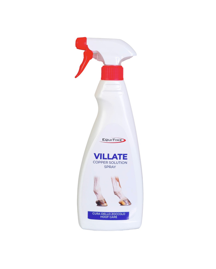 EQUITIME Villate Spray – Solution de Cuivre pour le soin des sabots 500ml