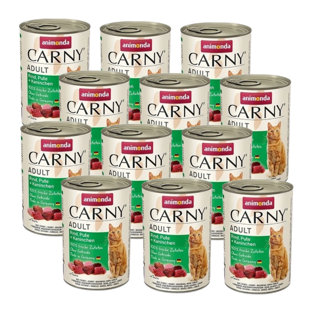 Animonda Chat Carny Adulte bœuf, dinde, lapin 12x400g