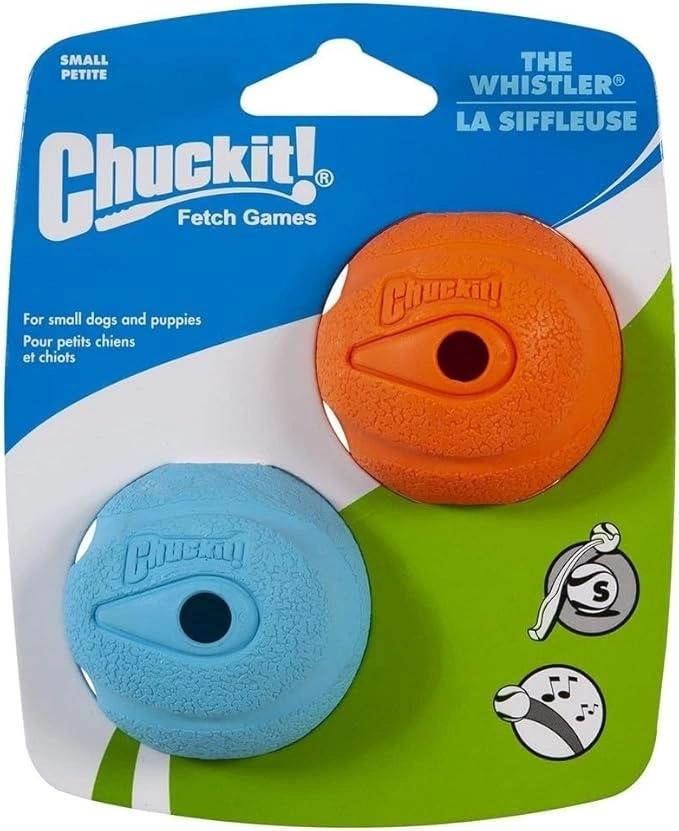 Chuckit le siffleur M 6 cm, lot de 2
