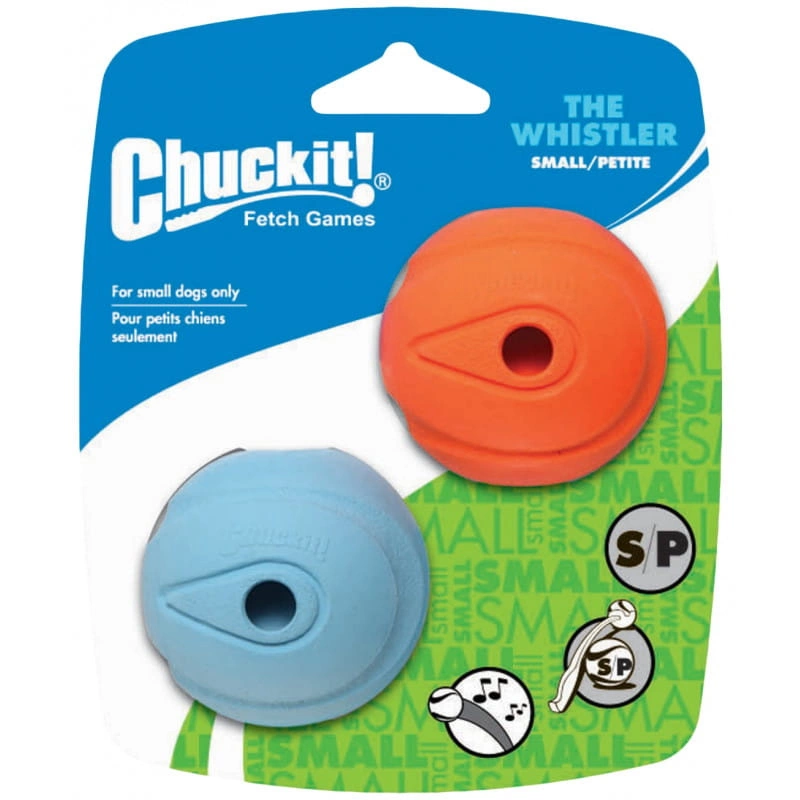 Chuckit le siffleur S 5 cm, lot de 2