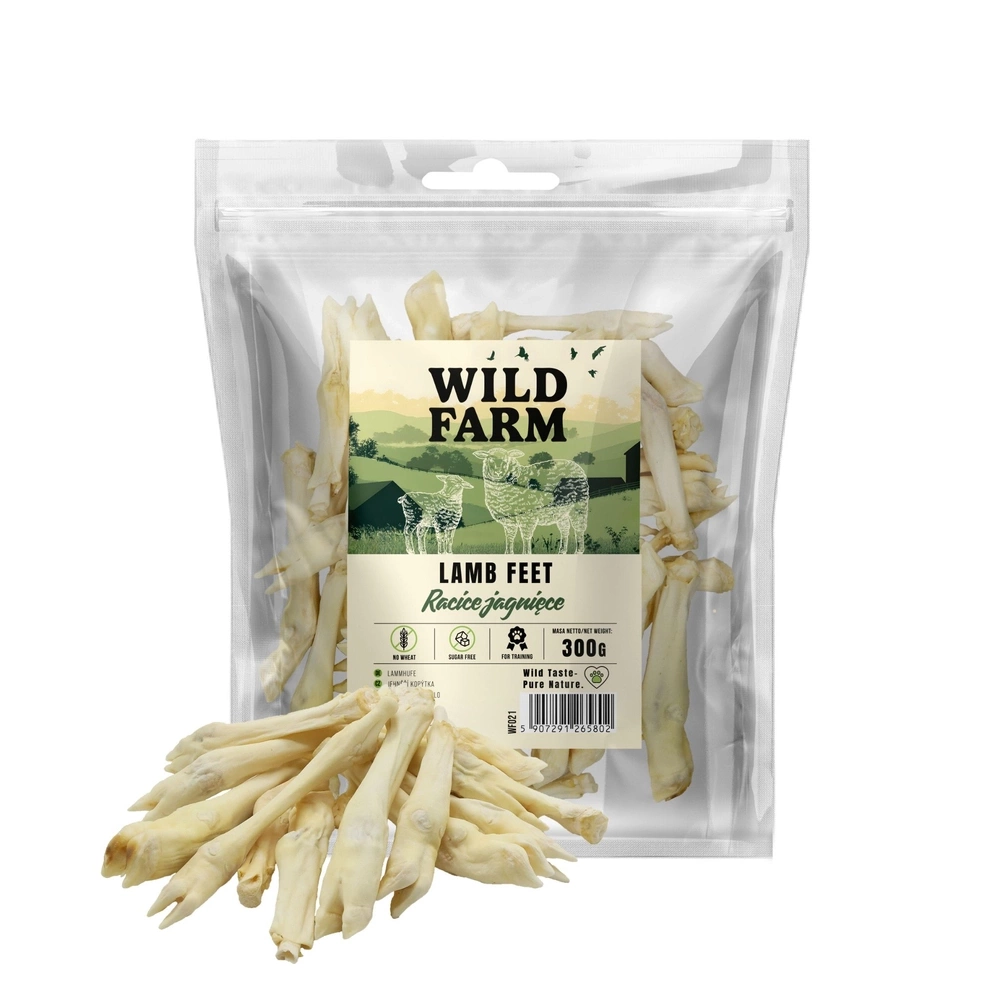Friandise pour chien WILD FARM aux sabots d'agneau 300 g