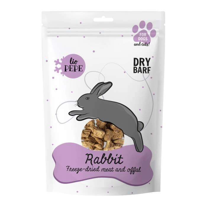 PAKA ANIMAL- Lio PEPE Rabbit freeze-dried treat (rabbit liver) 60g