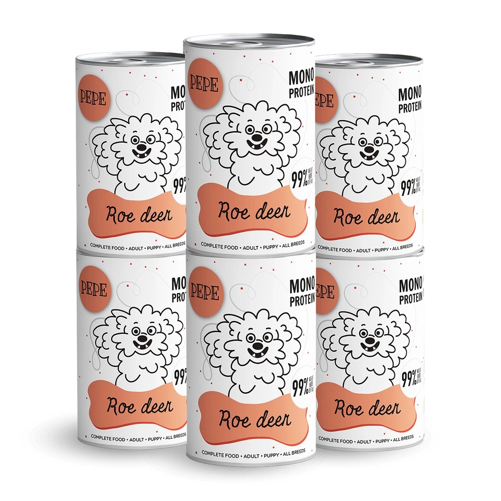 PEPE MONO PROTEIN Chevreuil (sarna) 6x400g