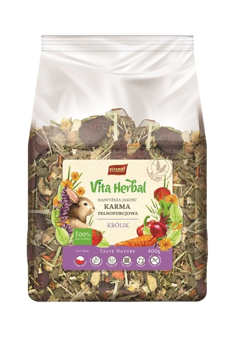 VITAPOL Vita Nourriture aux herbes pour lapins 400 g
