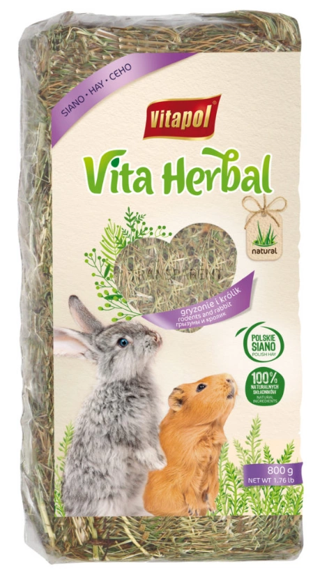 Vitapol Foin pour Rongeurs Grand 800g