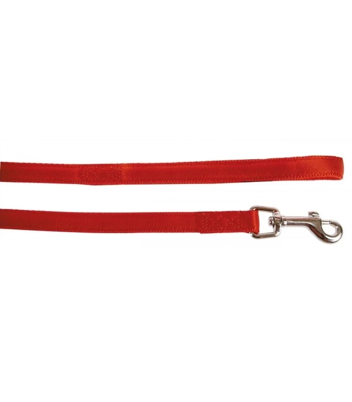 ZOLUX Cushion leash tape 20mm 1.2 m - couleur rouge