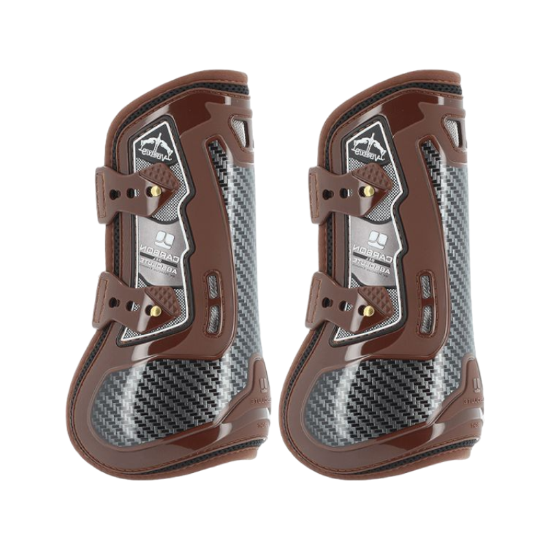 Veredus - Guêtres ouvertes Carbon Gel Absolute marron x2