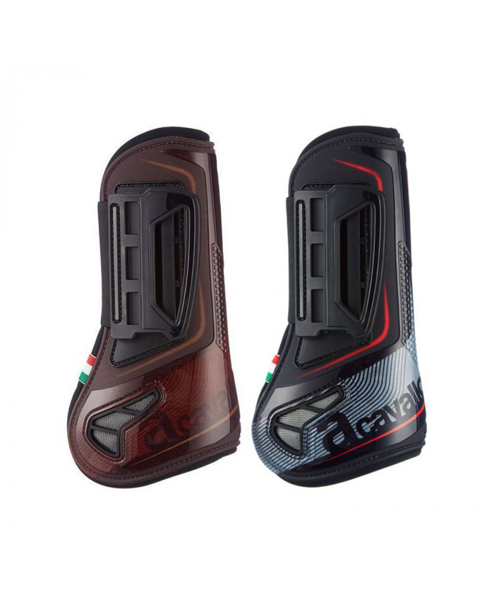 Guêtres de cheval sérigraphiées à l'avant de l'opéra et fermeture à clic doublées de gel