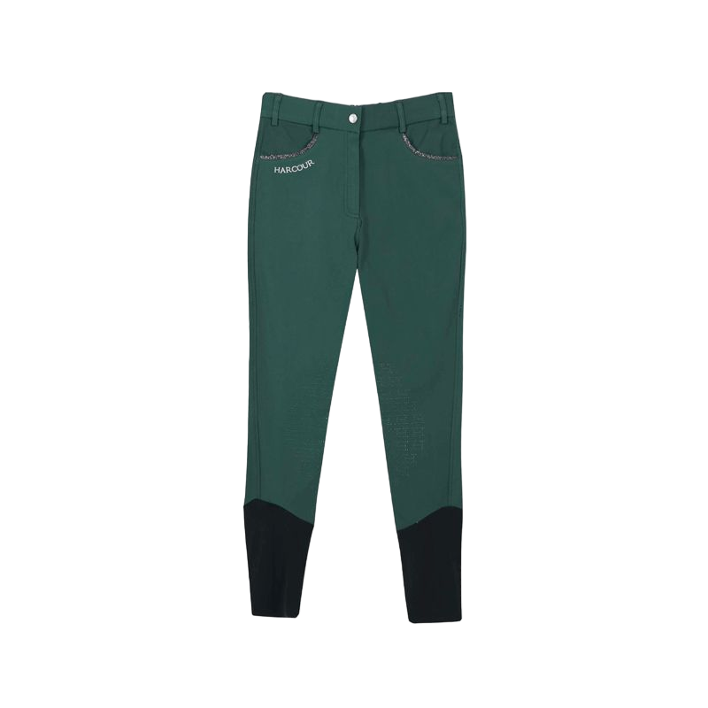 Harcour - Pantalon d'équitation femme Jaltika vert jungle