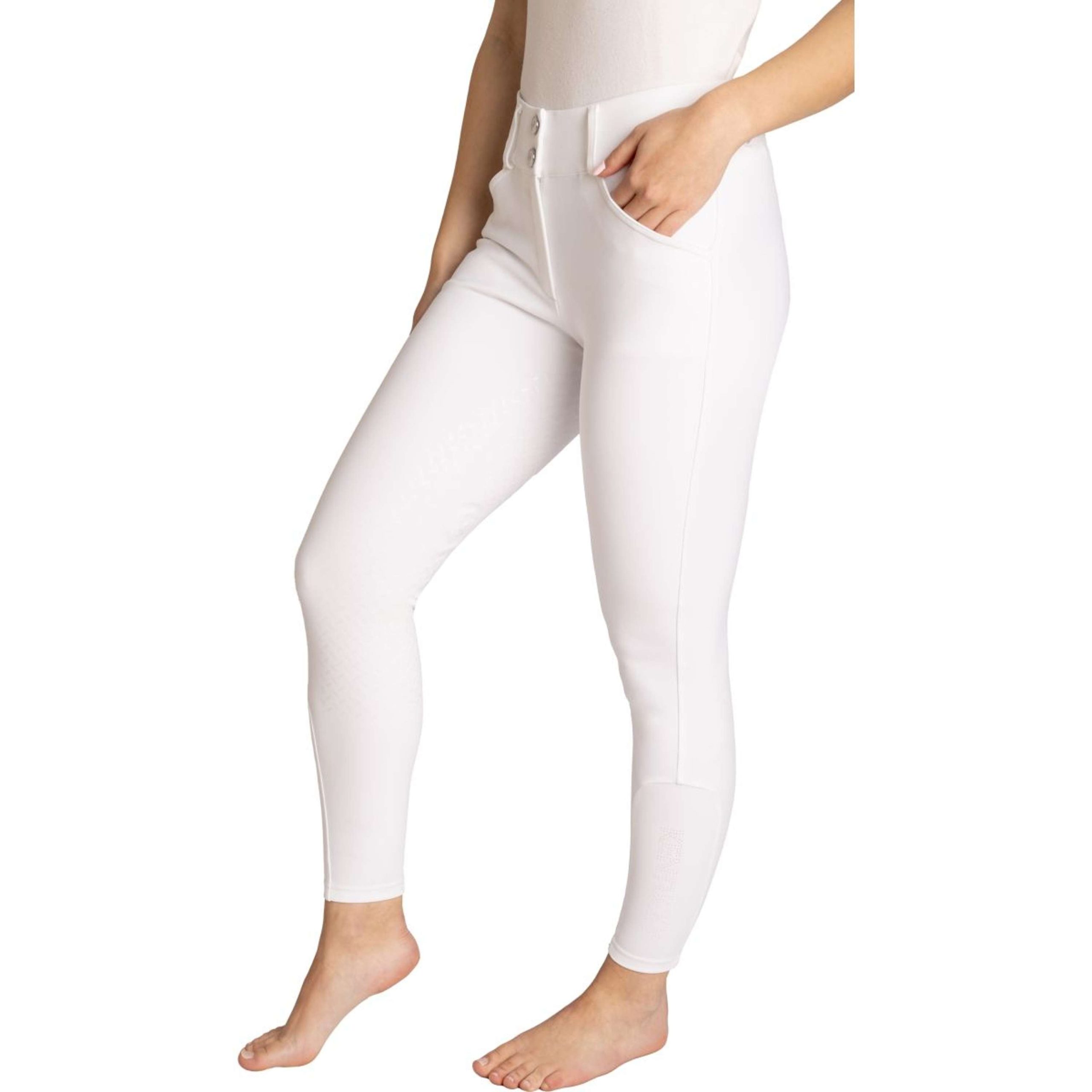 Kentucky Pantalon d'Équitation Miami Full Grip Femme Blanc