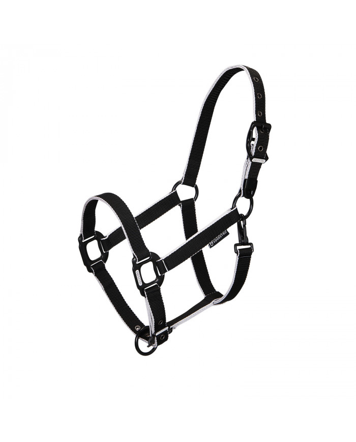 licol Nylon Equestro C longe Modèle Noir Accastillage