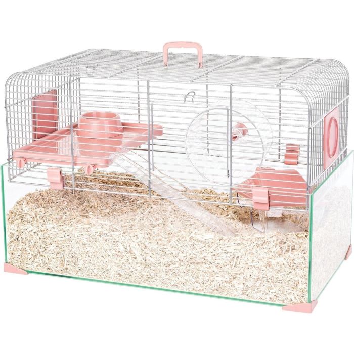 Zolux Panas 50 Cage pour Rongeurs Rose