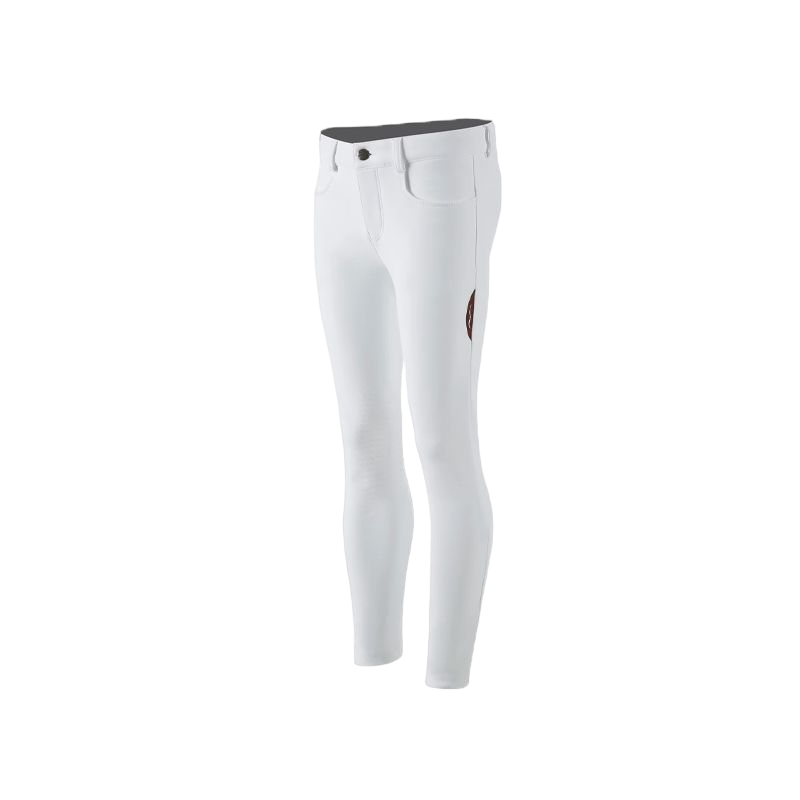 Animo Italia - Pantalon d'équitation enfant unisexe Naw blanc