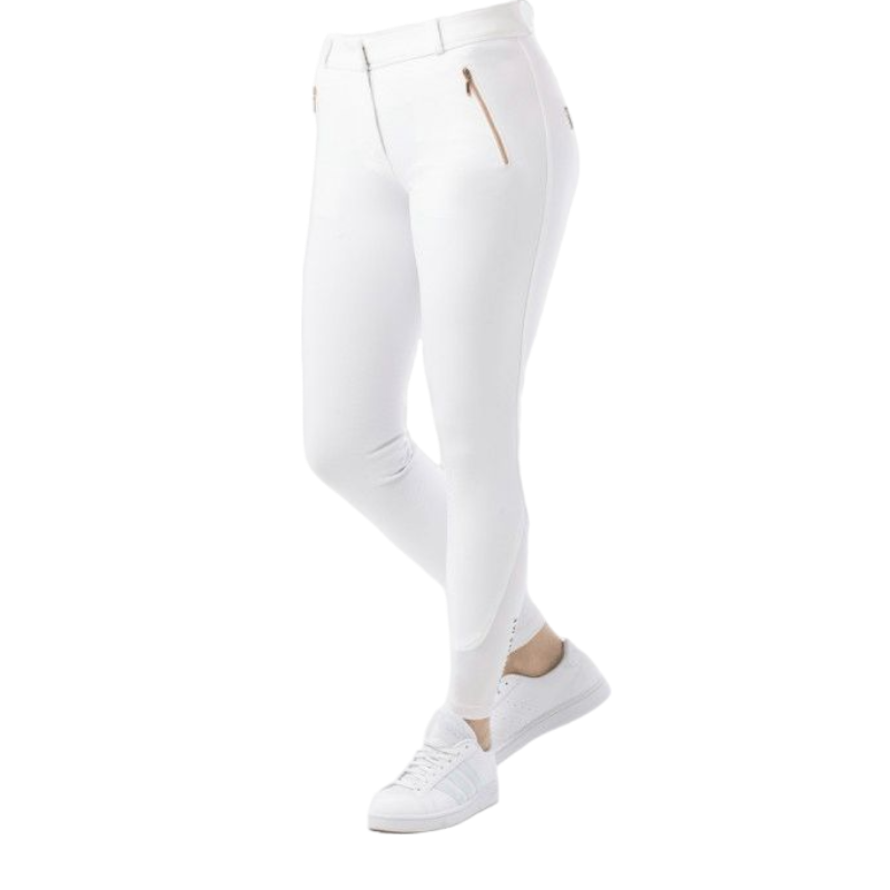 Equithème - Pantalon d'équitation femme Kenya blanc