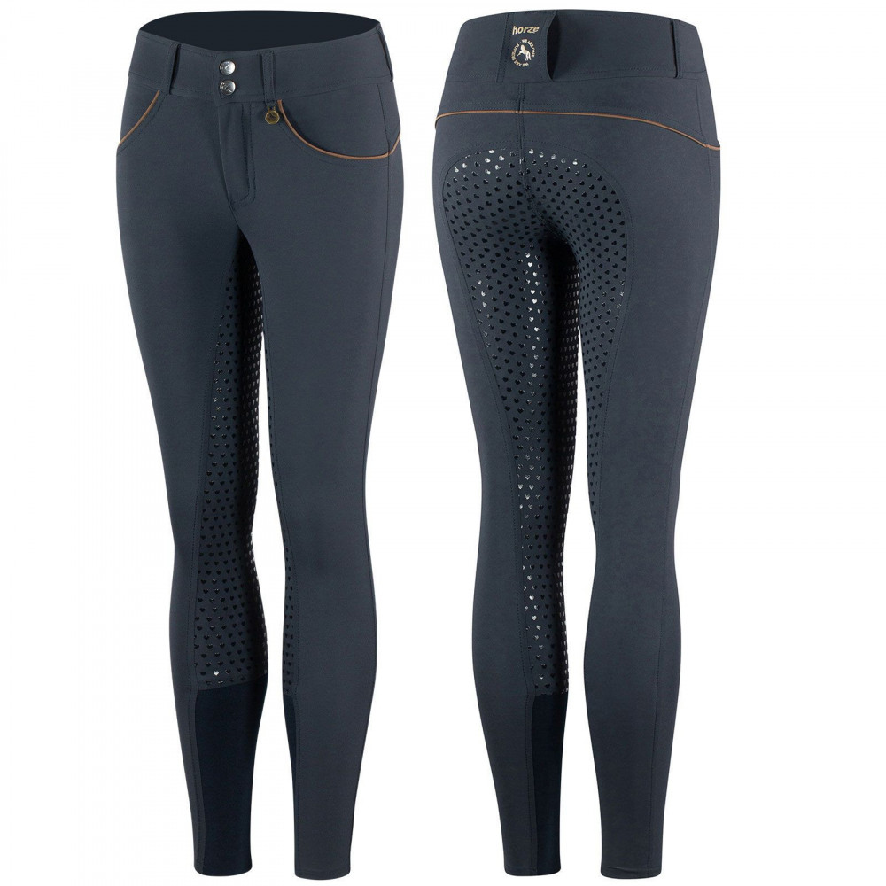 Pantalon d'équitation fond de peau Enfant Horze Aubrey