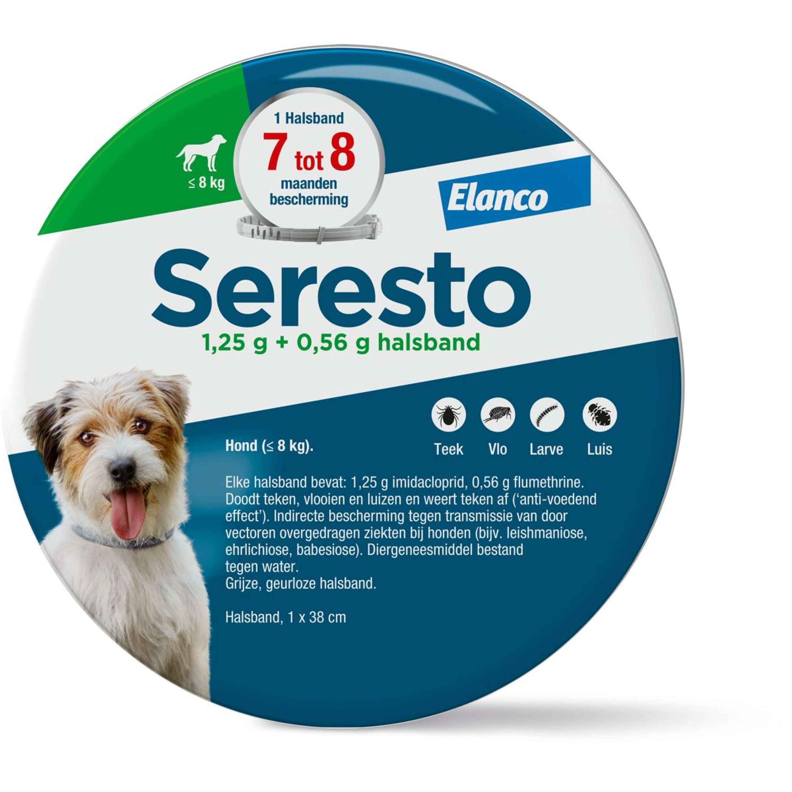 Seresto Collier Anti-Puces et Anti-Tiques Petit Chien jusqu'à 8kg