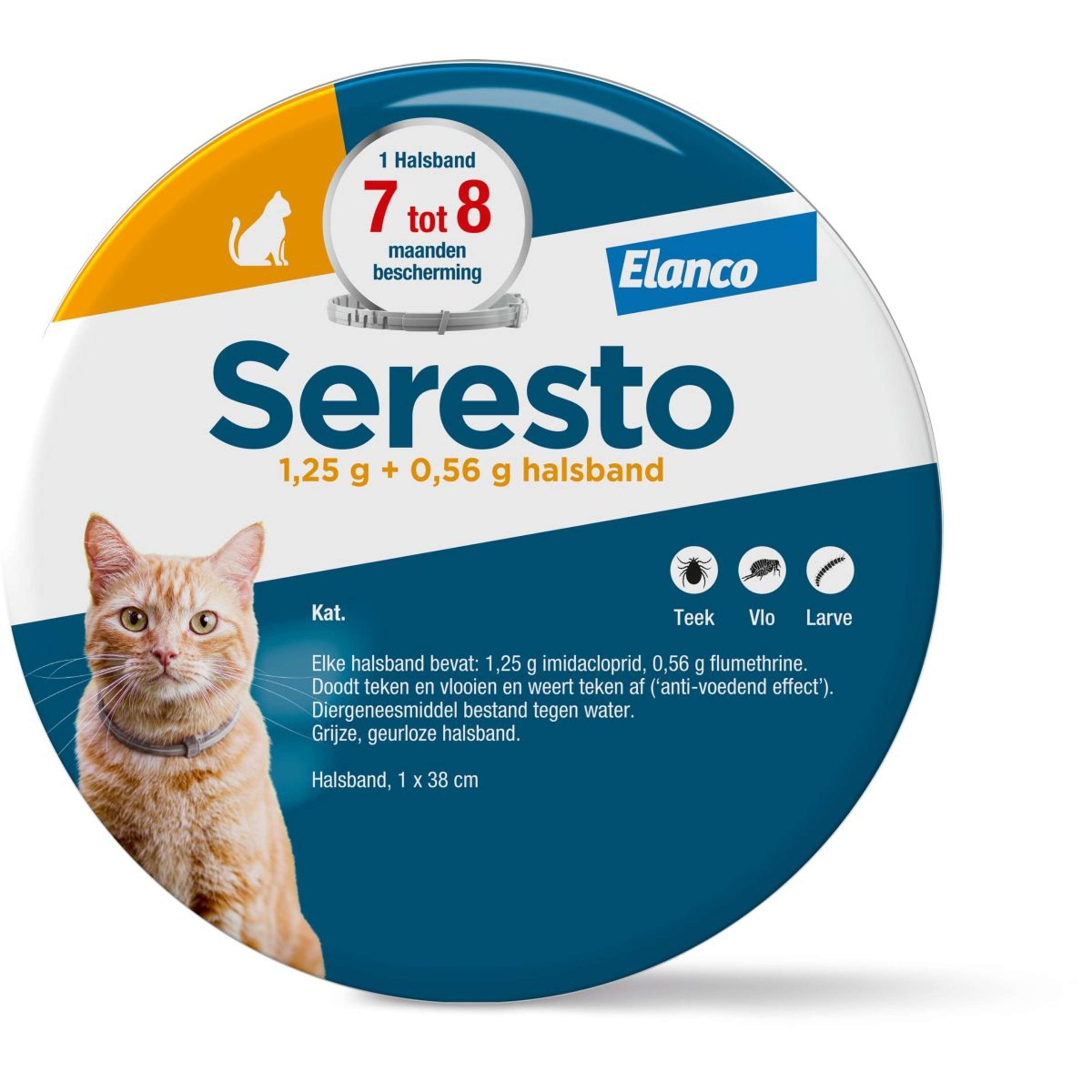 Seresto Collier Anti-Puces et Anti-Tiques Chat jusqu'à 8kg