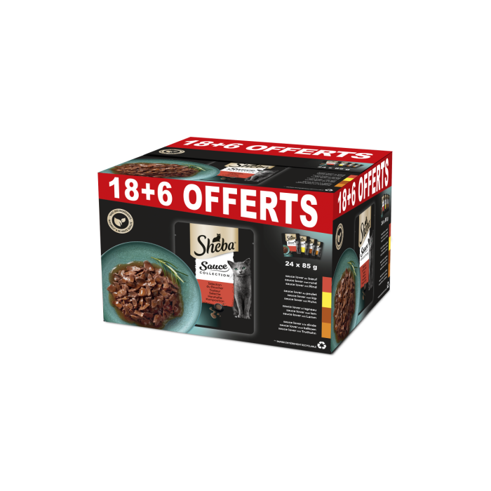 Sheba Sélection du Boucher Promopack 18+6 Gratuit